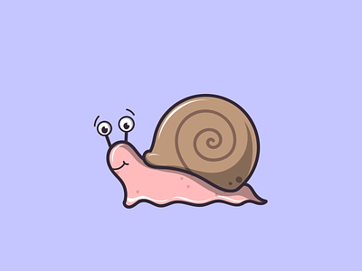 snail design branding cartoon cute design graphic design icon illustration logo mascot snail vector