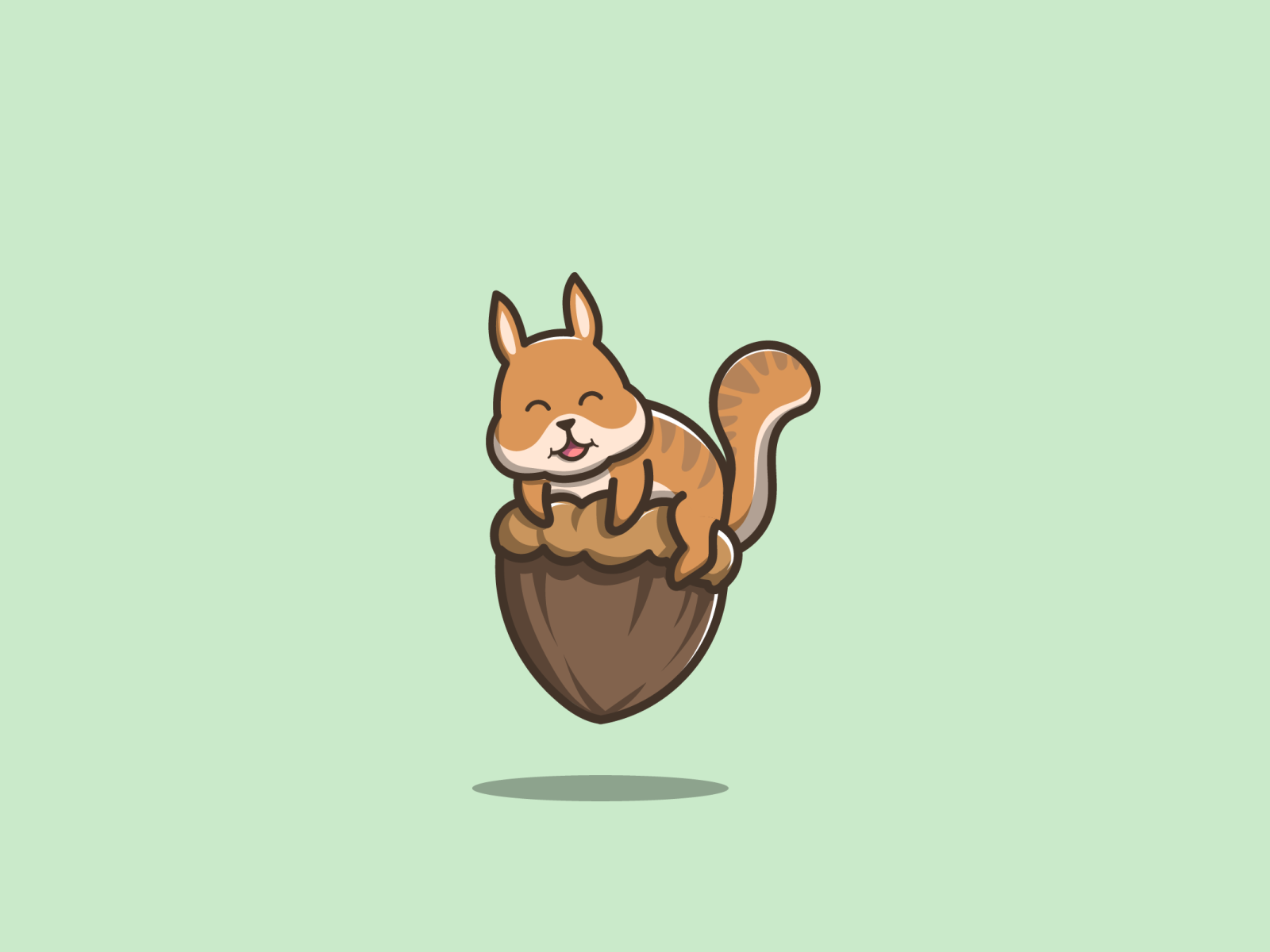 cute squirrel by dipo graphic on Dribbble