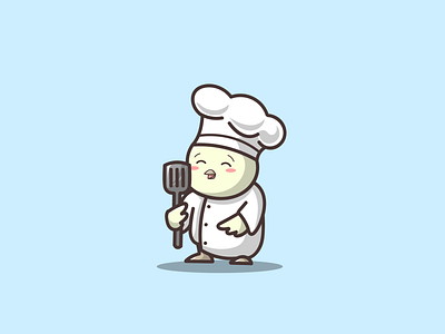 Cute chicken chef