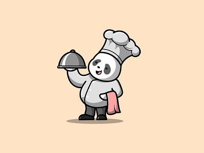 cute chef panda