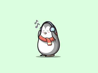 cute Penguin animal branding cartoon cute cute penguin design graphic design icon illustration logo mascot vector