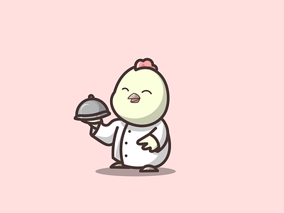 Cute chicken chef