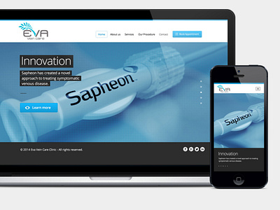 EVA Vein Care Clinic's Website