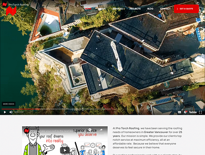 ProTorch Roofing design typography ui ux webdesign websitedesign wordpress