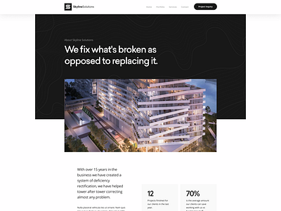 Skyline Solutions WordPress Theme design ui ux webdesign websitedesign wordpress