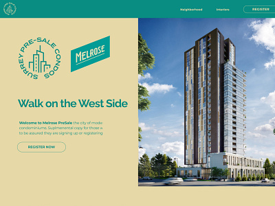Melrose Pre-Sale design ux webdesign webflow websitedesign