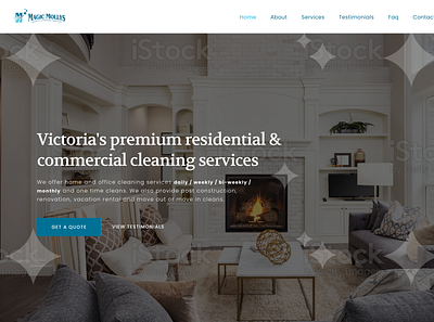 Magic Mollys Cleaning Company branding design ux webdesign webflow websitedesign