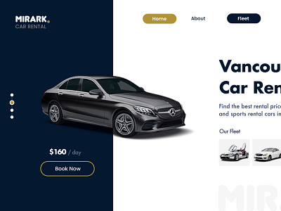 Mirark Car Rental Website by Vandesign.ca design figma ux webdesign website websitedesign