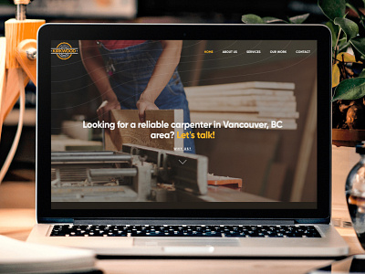 KirkwoodCarpentry.ca Website by Vandesign.ca branding design logo ux webdesign websitedesign