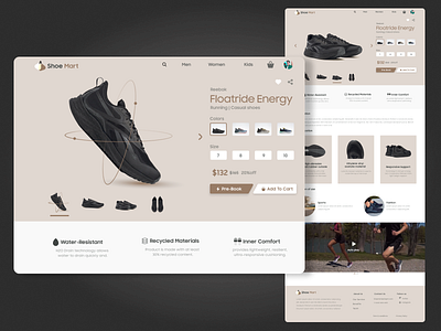 Shoe Store-Website interface
