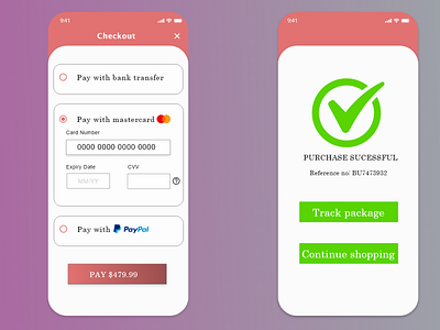 Card checkout page part 2 dailyui design graphic design mobile typography
