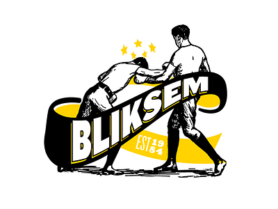 Bliksem boxing gain logo pain stars
