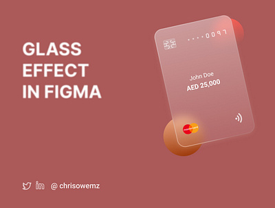 Credit Card Glass Effect glasseffect ui uidesign