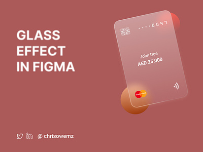 Credit Card Glass Effect