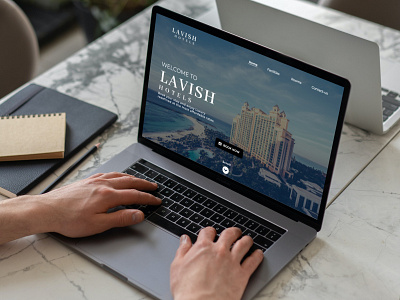 UI/UX Design of Lavish Hotels Website app app design branding design illustration logo mobile ui design prototype ui vector website design