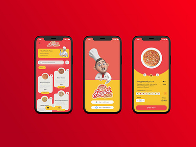 UI/UX Design of Pizza Mobile App