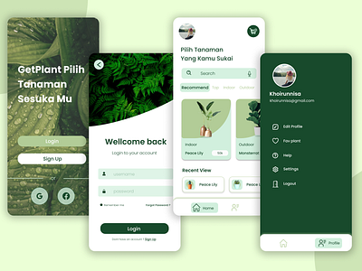 GetPlant - UI Design Mobile Apps ui