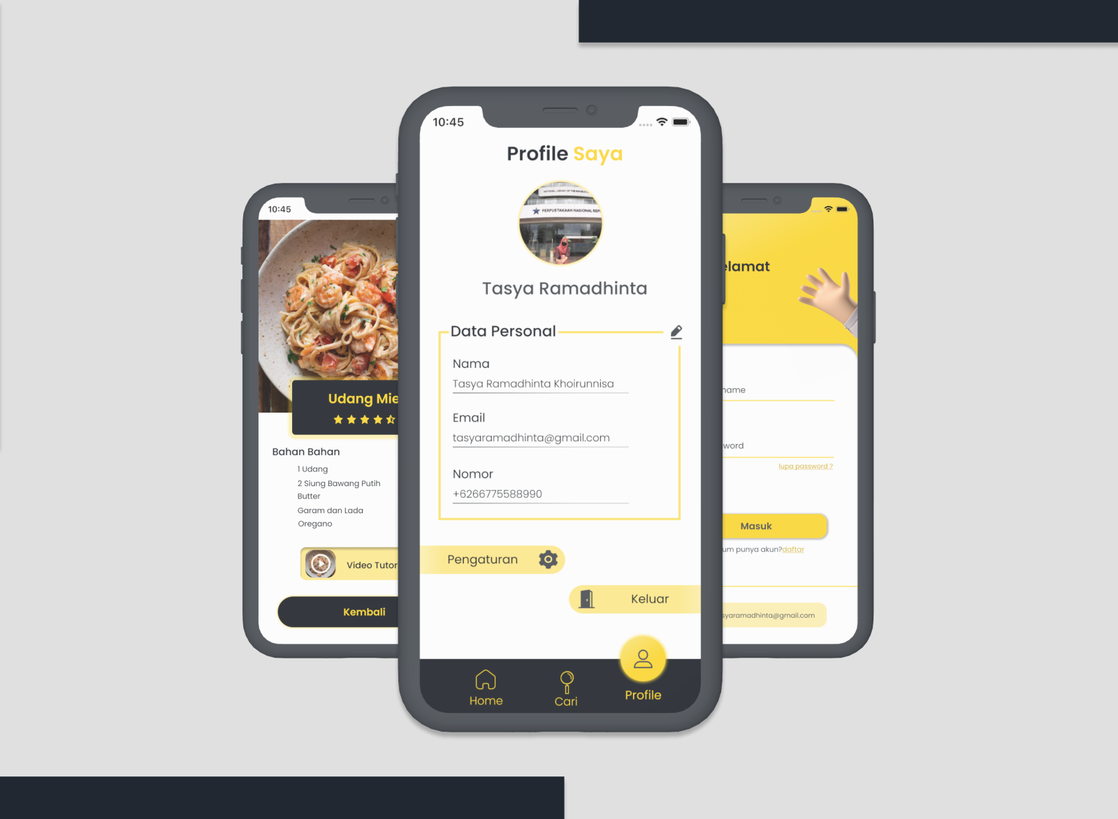 Mockup Mobile Design UI by Tasya Ramadhinta Khoirunnisa on Dribbble
