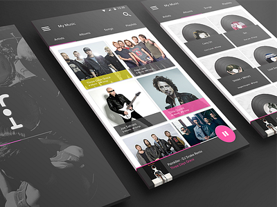 Fusion android app design fusion google material media music player revamp samataqi
