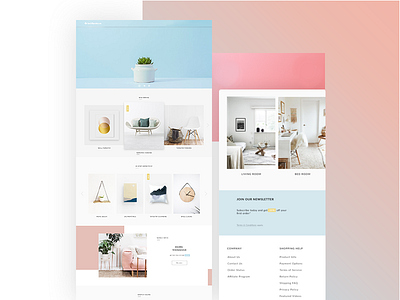 Minimal Website Design minimalistic modern pastel ui design website
