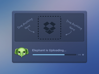 Drop anything, even an ELEPHANT :D drag drag n drop drop dropbox tanveer