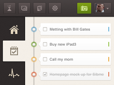 Tasks v3 ux dashboard interface ui task timeline