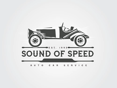 2. Sound of Speed (Auto Car Service) graphic design illustration logo typography