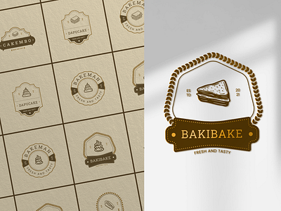 Bakery Logo badge logo bakery bakery icon bakery illustrations bakery logo branding cake cake illustrations cake logo card design design graphic design illustration logo logo design ui ux vector