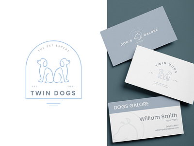 Twin Dog Logo