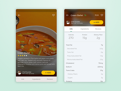 Product Screen for Food Delivery android ecommerce food food tech interactive ux product page shopping cart ui ux
