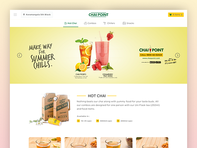 Chai Point Homepage