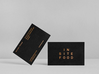 Brand design for In Site Food branding businesscards design graphic design logo typography visualidentity