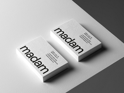 Madam Restaurant businesscards cards design food graphic design logo madrid restaurant spain visualidentity