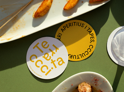 Terracccita barcelona branding coaster design food graphic design logo restaurant visualidentity