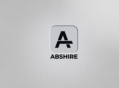 ABSHIRE (A) Lettermark Logo Design a branding business business card business identity cover design graphic design illustration logo ui