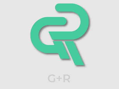 G & R Letter Logo design