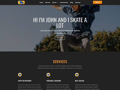 Skater WordPress Website