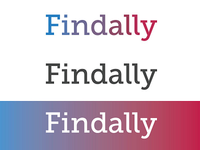 Findally Identity brand engine gradient identity logo museo search side project slab