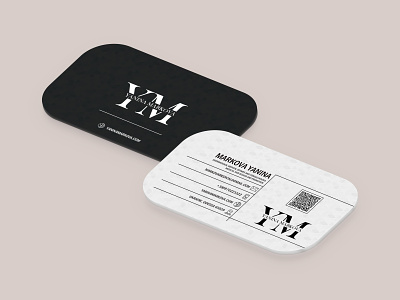 Визитка для предпринимателя YM business card design web design