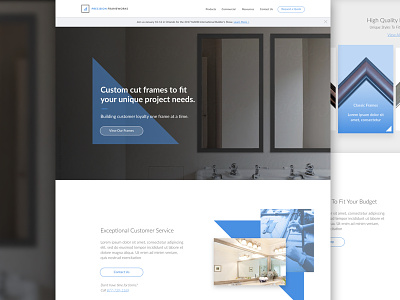 Precision Frameworks Concept ui ux website