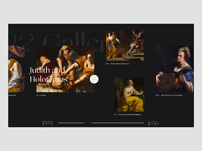 Gentileschi Museum design ui ux