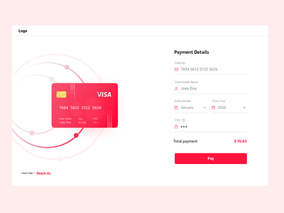 Credit Card Checkout Page