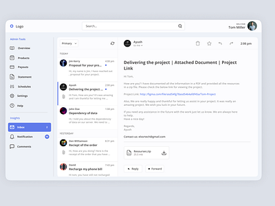 Email Template admin admin panel dailyui dailyuidesign dashboard layout design email email layout email reciept email template figma illustration inbox layout inspiratin ui uidesign uiux user dashboard user panel