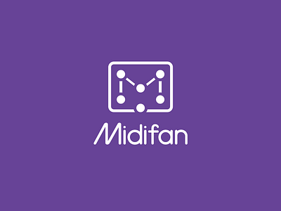 Midifan Logo logo midi minimal web