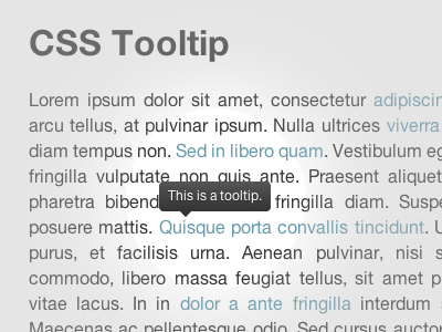 CSS Tooltip