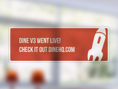 Dine v3 went live! dine logo red