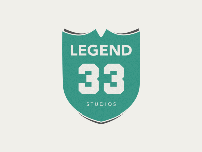 Legend 33 logo shield vintage