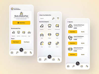 Medical Test Booking App.