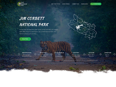 Landing Page of Jim Corbett National Park