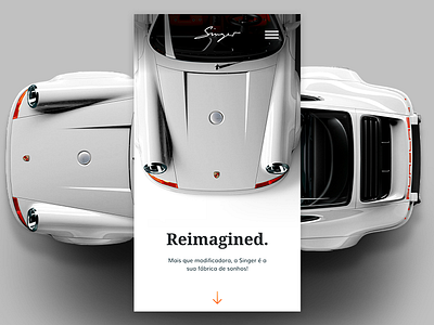 Singer Porsche 911 Reimagined 911 car card design home mobile porsche porsche 911 race singer ui visual